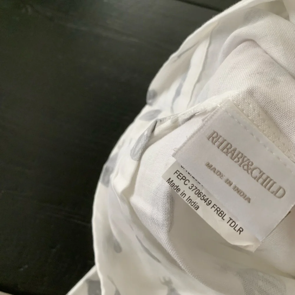 RH BABY & child crib sheet & pillowcase NEW